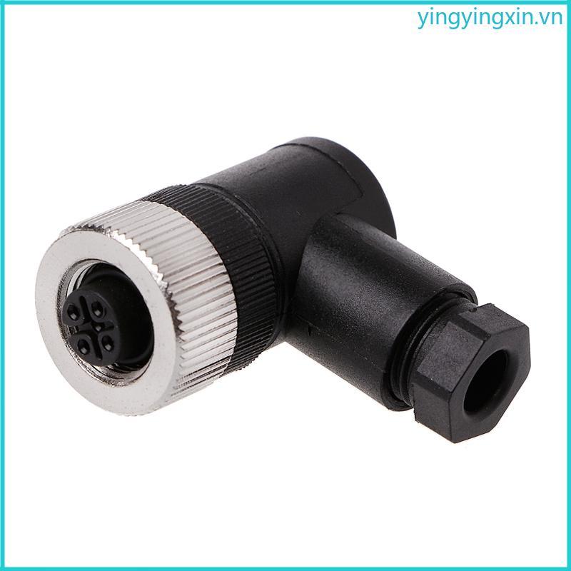 Đầu nối cảm biến YIN PG7 IP67 4 5 8 Pin Nam Nữ Thẳng Góc Phải M12 Cắm