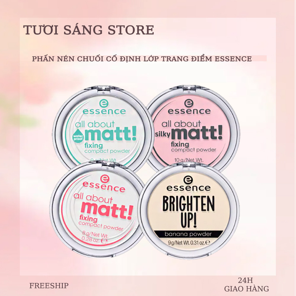 Essence Banana Powder - Phấn Nén Chuối Kiềm Dầu, Tạo Lớp Nền Sáng Mịn