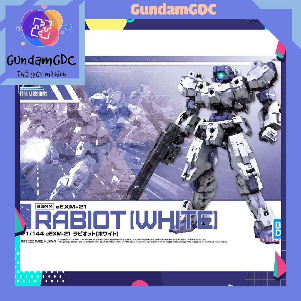 Ga chà Mô hình lắp ráp 30MM eEXM-21 Rabiot White Plastic model Bandai 4573102595317Promax