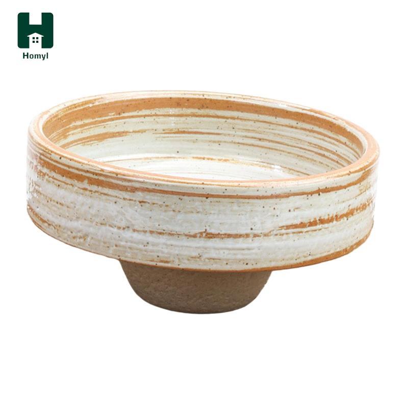 Homyl Gốm Ikebana Bát Hoa Đế Sắp Xếp Nhật Bản Ikebana Dụng Cụ Trà Lễ Bình Hoa Sắp Xếp Để Trang Trí B