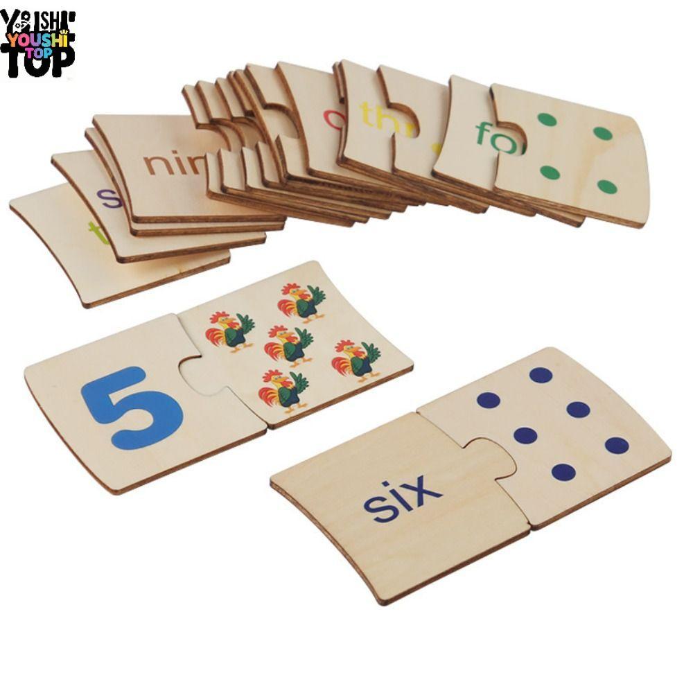 YOUSHI TOP Number Matching Toys Montessori Baby Puzzle Game Trẻ em