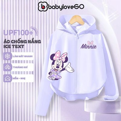 Áo chống nắng bé gái BabyloveGO áo choàng chống nắng cánh dơi vải Ice Text thông hơi làm mát tức thì chống tia UV