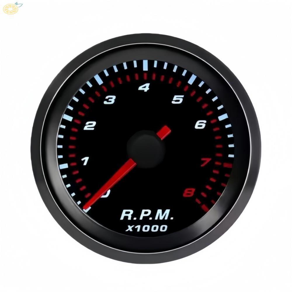 52mm Tachometer ABS Nhà ở nhiều xi lanh Hỗ trợ màn hình RPM thời gian thực