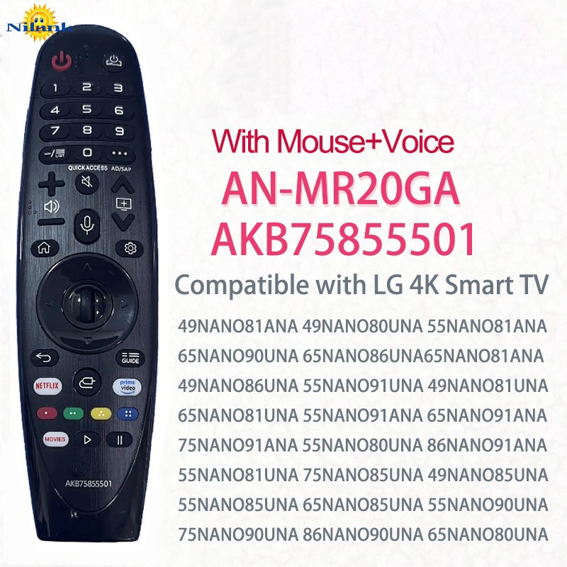 Nilank REMOTE Đa năng giọng nói/chuột Magic Điều khiển LG TIVI LCD Smart for2014-2022