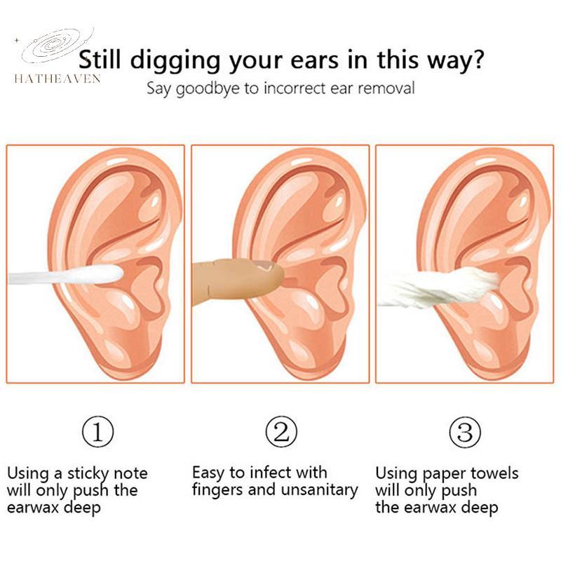 [hatheaven] Ear Wax Piers Cleaner Thép không gỉ Earpi Wax Remover Curette Care Ear Pi Cleaner Ear Cl