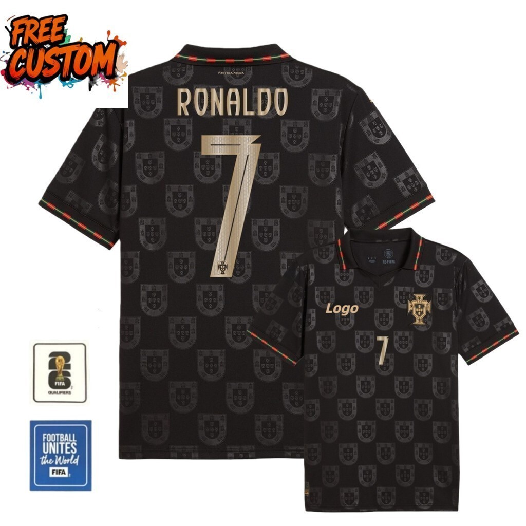 S-XXXXL Tùy Chỉnh Miễn Phí Bồ Đào Nha 2026 / 26 Người Hâm Mộ Phiên Bản Đặc Biệt Nam Tay Ngắn Áo Thun