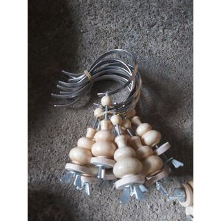 Móc Lồng Chim khuyên chòe my Inox Nậm Gỗ hoặc Nhựa 3 Cạnh Đẹp Giá rẻ