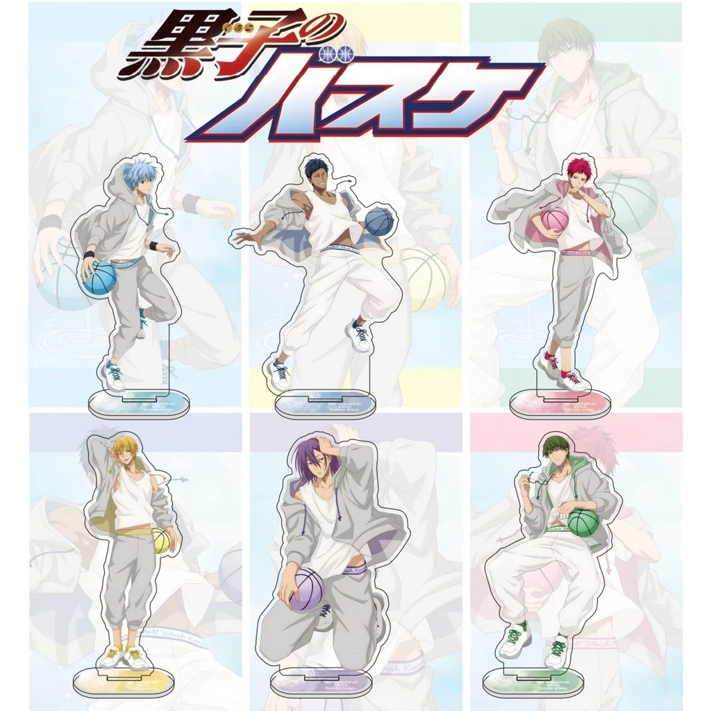 Standee anime Kurokos Basketball mô hình mica acrylic trang trí Kuroko Akashi Aomine Midorima Kise M