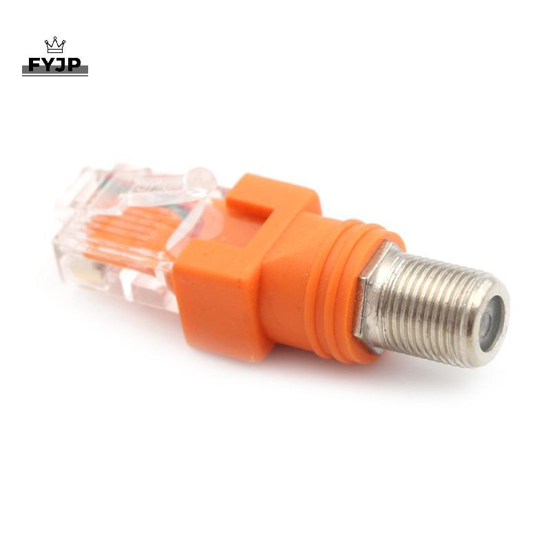 Bộ chuyển đổi khớp nối thùng đồng trục FEJP F Female sang RJ45 Male RJ45 sang RF Connector [JP]