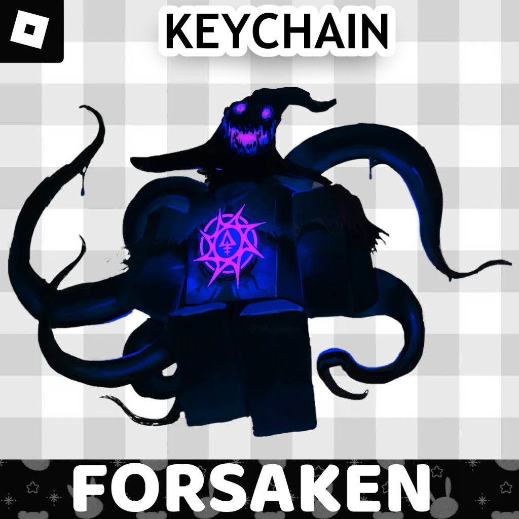 Ganci / Gantungan Kunci Akrilik ROBLOX FORSAKEN - AZURE (RE-DESIGN)