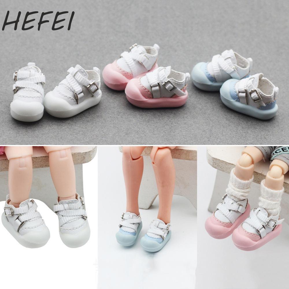 HEFEI Giày Keo Mềm Búp Bê HEFEI, Giày Búp Bê BJD 1 / 12 Mềm, Thời Trang OB11 Nhỏ MJD BJD Giày Búp Bê