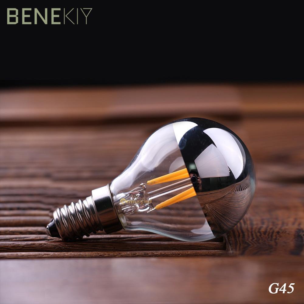 Bóng đèn LED BENEKIY, Bóng đèn pha lê E12 / E14 / E26 / E27 màu trắng ấm, 2023 2200K 2700K Bóng đèn 