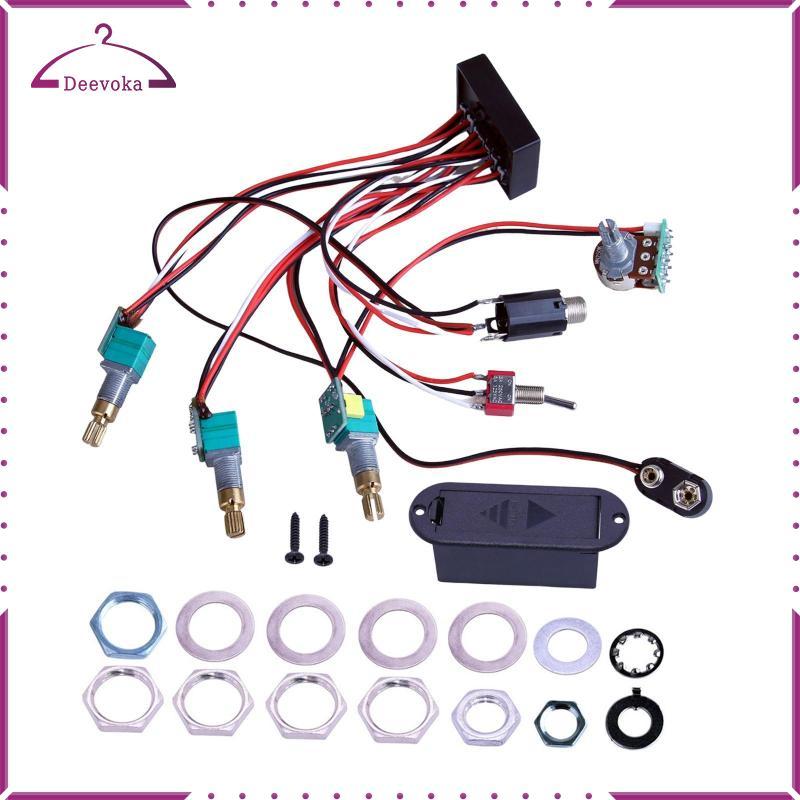 Điện Bass Bán Tải Phụ Kiện Bass EQ Equalizer Điện Bass Preamp Guitar Bass Bán Tải Cho Bass Pickup Ba