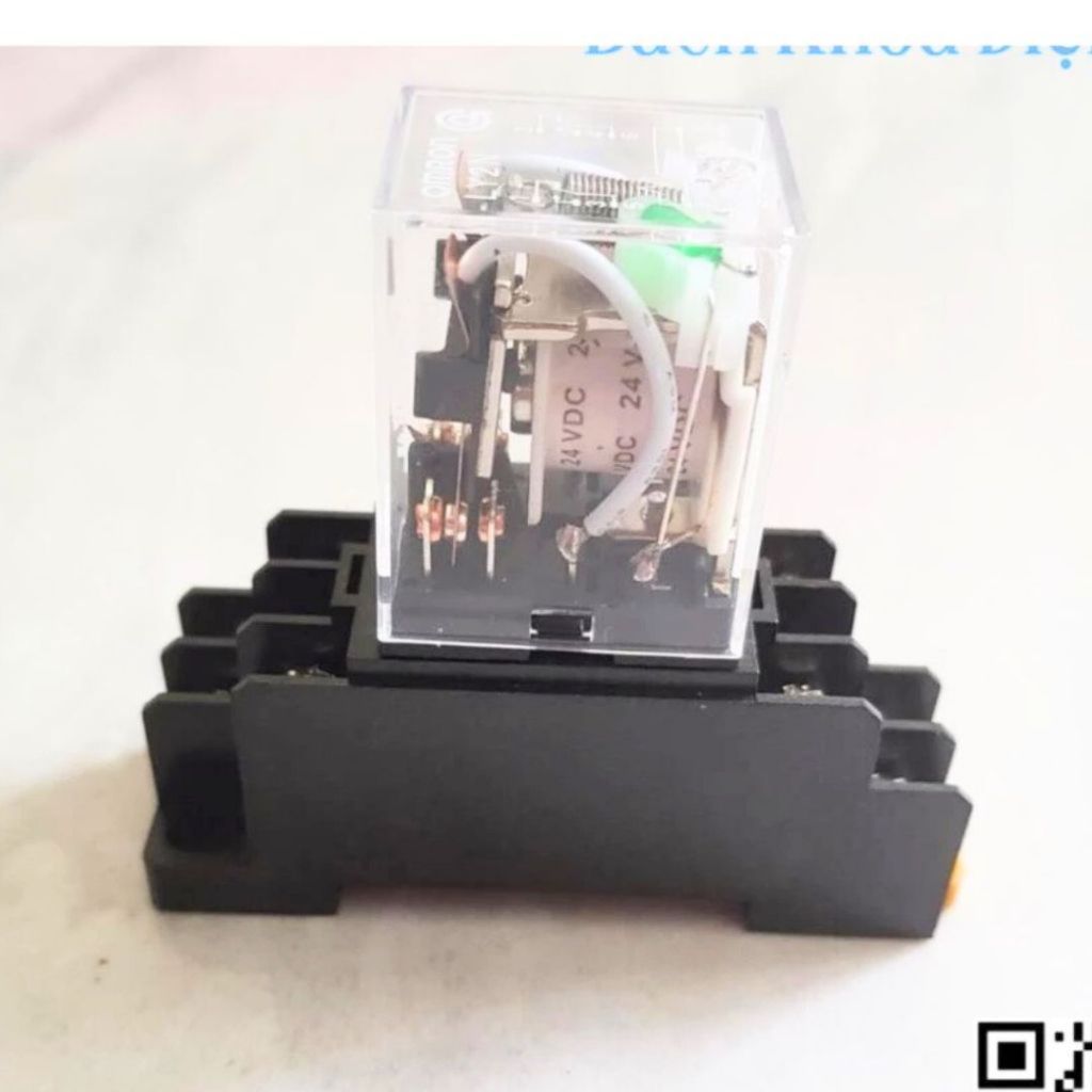 Relay 24V 8 chân, relay omron 24v 8 chân, rơ le 24v10a 8 chân. rơ le 24V, relay trung gian, (Loại ch