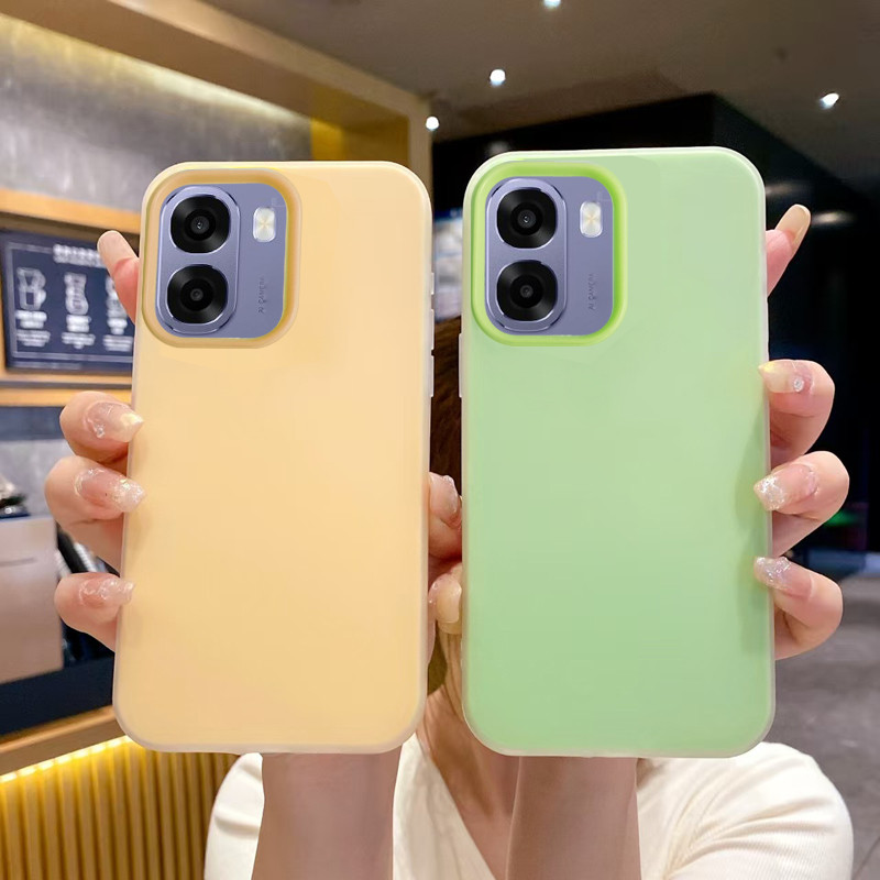 Ốp Lưng Hai Lớp Cho OPPO A6X 4G / A6X 5G / A6 4G / A6 5G / A6T / A6S 4G Vỏ Bảo Vệ Màu Kẹo