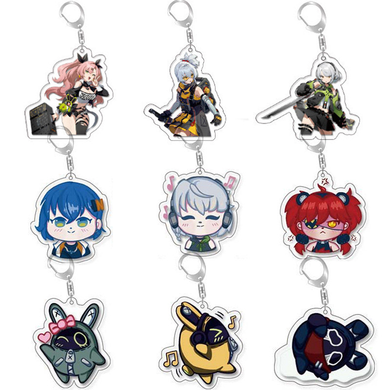 Game Zenless Zone Zero Acrylic Keychains Bangboo Ellen Joe Seth Lowell Von Lycaon Corin Wickes Wise 