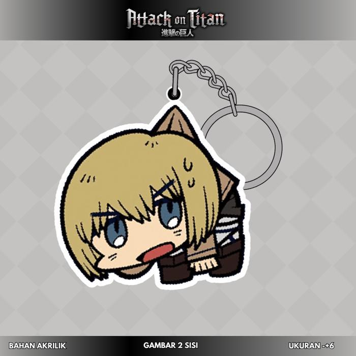 [Attack on titan] Gantungan kunci & strap hp akrilik karakter miikasa anime attack on titan - Armin