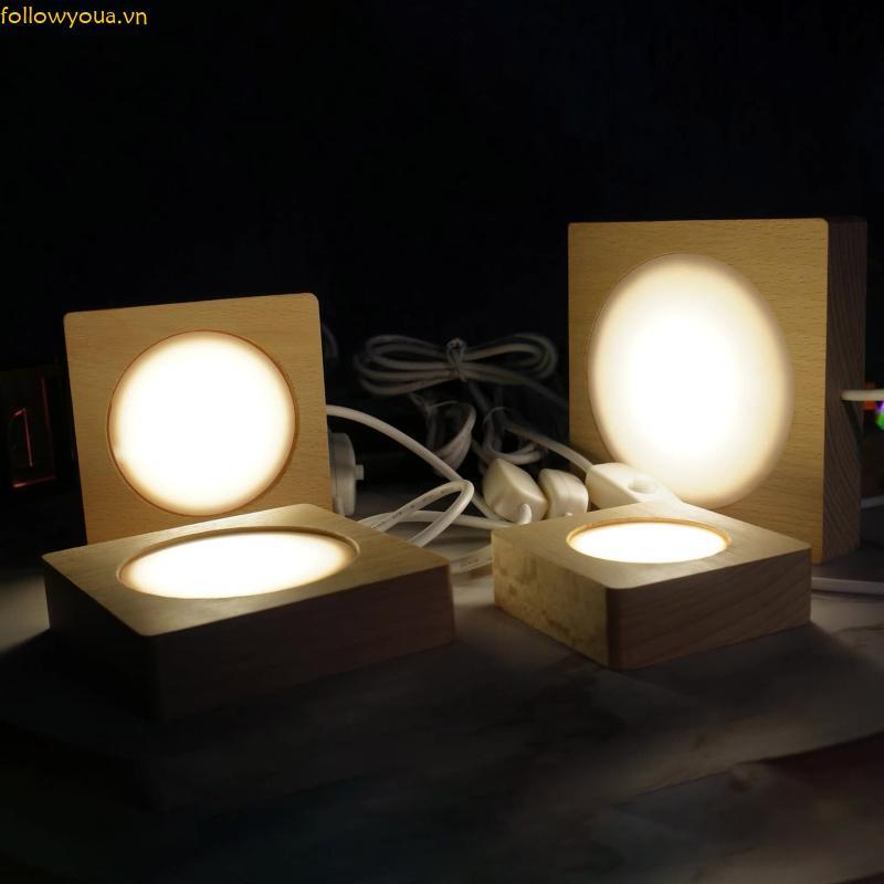 Fol Light Display Base LED Display Base Crystal Glass Light Base Stand LED Display Stand cho Crystal