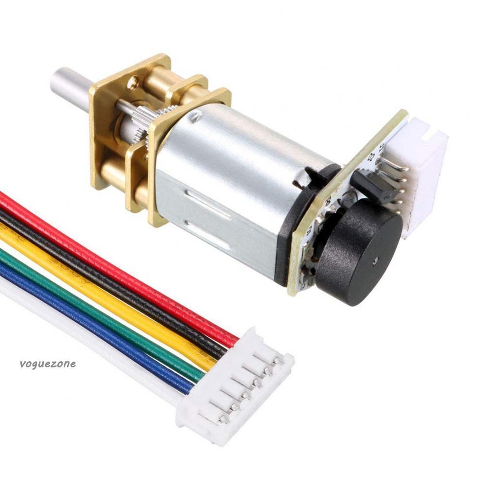 #VOGUEZ#For GA12 For N20 High Torque DC Gear Motor with Encoder Standard Size 6V