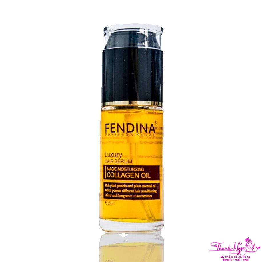 Tinh dầu  dành cho tóc khô, tẩy, nhuộm FENDINA LUXURY COLLAGEN OIL 65ml . TN