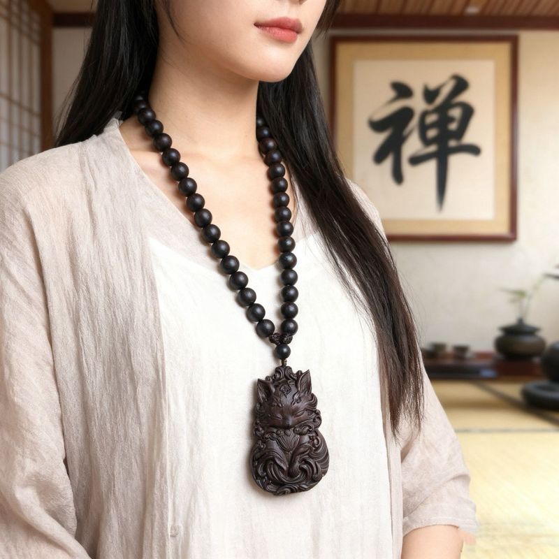 [Cáo chín đuôi] Bộ sưu tập phù hợp cho mọi trận đấu Cờ vua cấp Nan được chạm khắc bằng tay Chất liệu