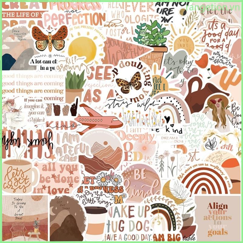 RAN 50 Tờ Nhãn Dán Laptop Nhãn Dán Cảm Hứng Nhãn Dán Động Lực Cho Người Lớn