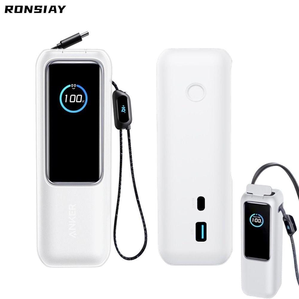 Bảo vệ RONSIAY, silicon di động mềm, chống bụi chống sốc cho ngân hàng điện Anker Zolo (25000mAh 165