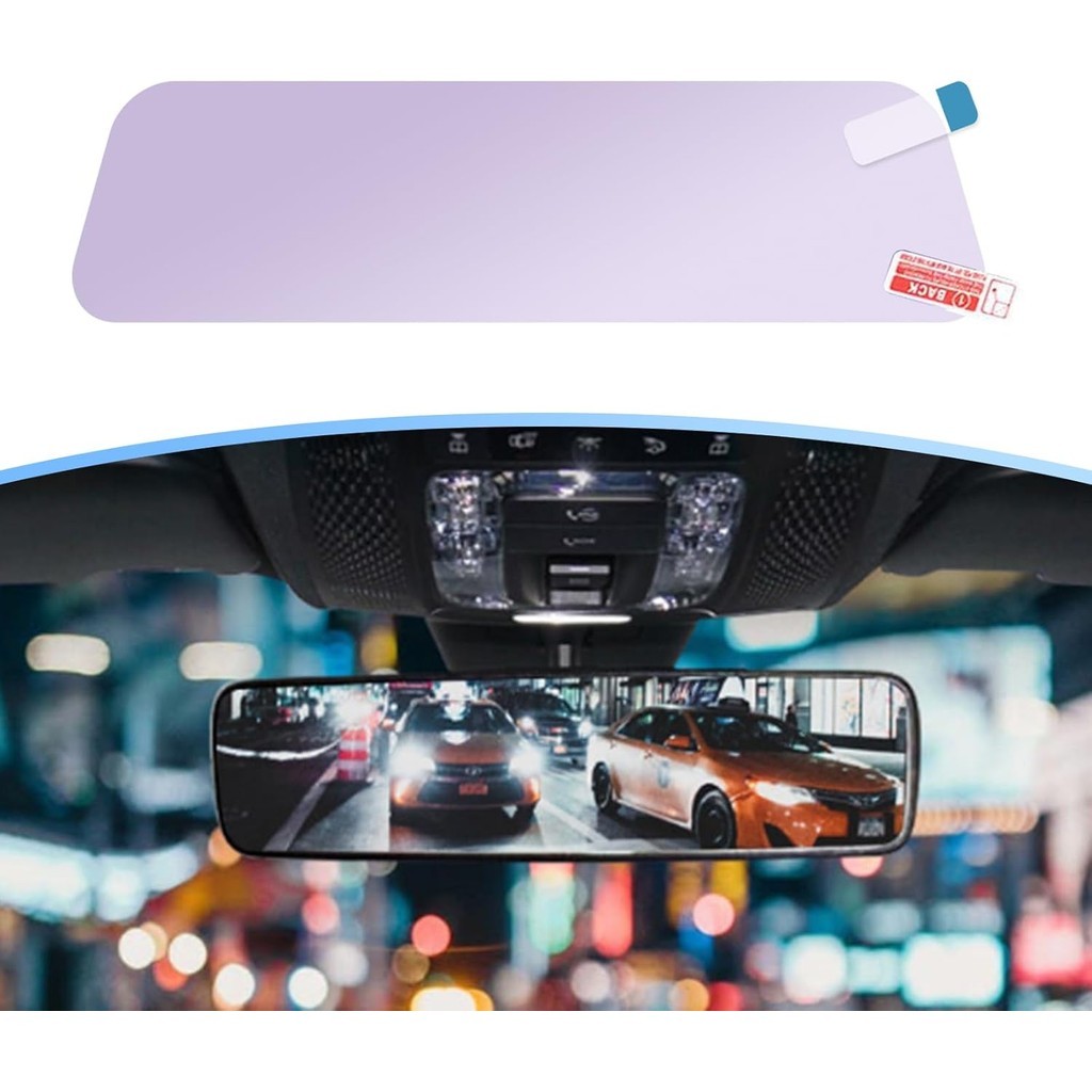 2 Chiếc Gương Chiếu Hậu Ô Tô Phim Chống Glare Đảo Ngược Ban Đêm Miếng Dán Bảo Vệ Glare Màng Chống Ph