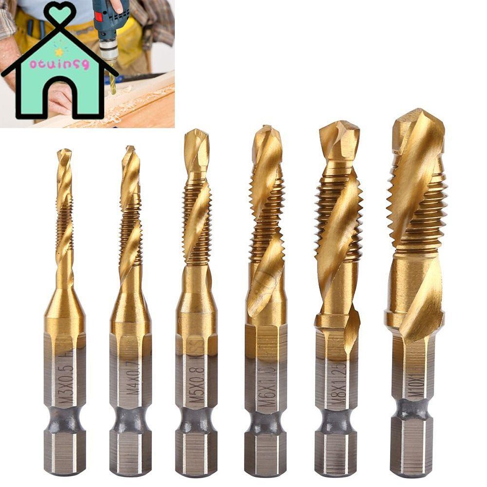 Vít chuôi lục giác OTOUNSG|Dụng cụ cầm tay Dụng cụ khoan Tap Drill Bits Shank Tap Drill Bits