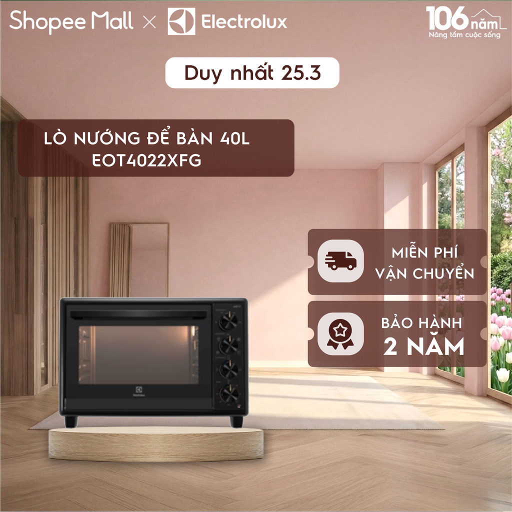Lò nướng kết hợp chiên không dầu Electrolux UltimateTaste 700 40L - EOT4022XFG - Nướng, chiên không dầu, lên men