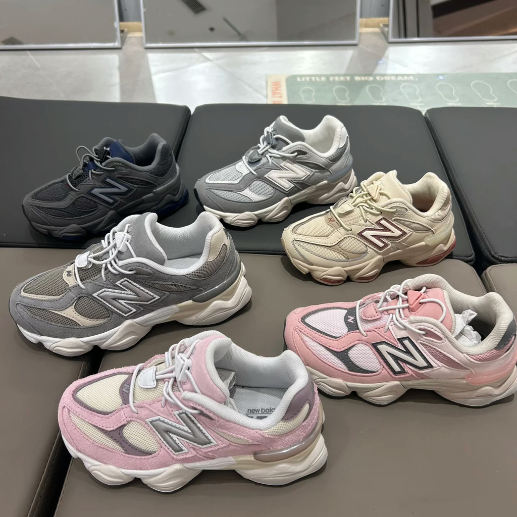 NB9060 Khóa Đàn Hồi Trẻ Em Bố Giày Thể Thao Thoáng Khí Chống Trơn Trượt Chống Mài Mòn Phù Hợp Với Th