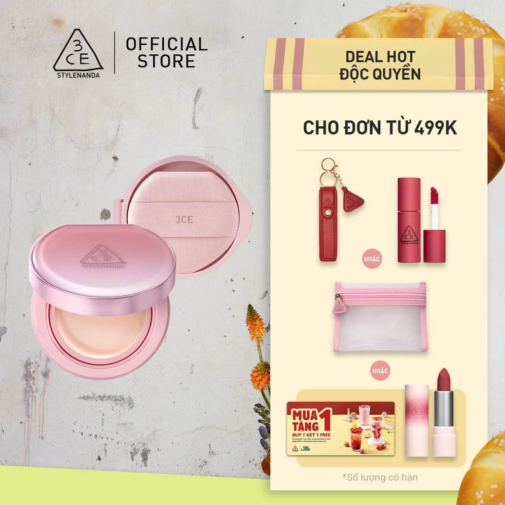 Phấn Nước Trang Điểm 3CE Fitting Mesh Cushion + Kèm Lõi