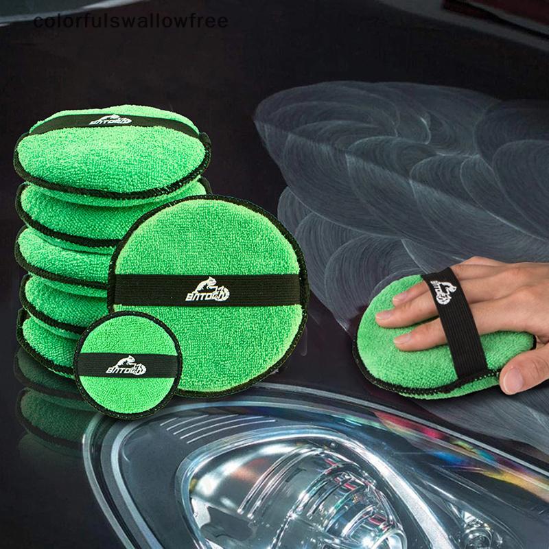 Colorfulswallowfree Microfiber Car Wax Applicator Pad Belt Thiết kế để điều khiển dễ dàng áp dụng Sá