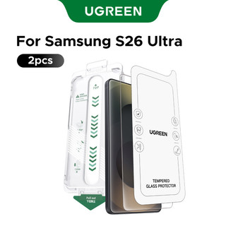 Kính cường lực trong suốt UGREEN Edge-to-Edge HD có khung Aligner, Lắp đặt dễ dàng, cho Samsung Galaxy S26 Ultra