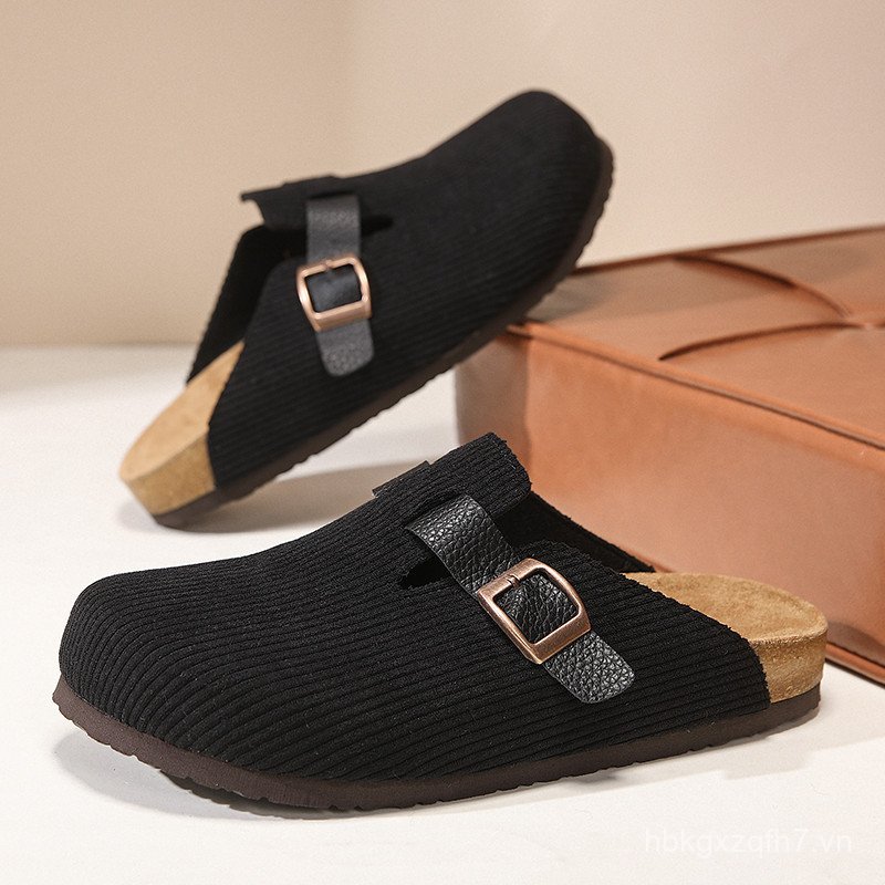 Dayuan Chất Lượng Cao Cổ Điển Phù Hợp Với Baotou Birkenstock Cork Dép Muller Nam Nữ