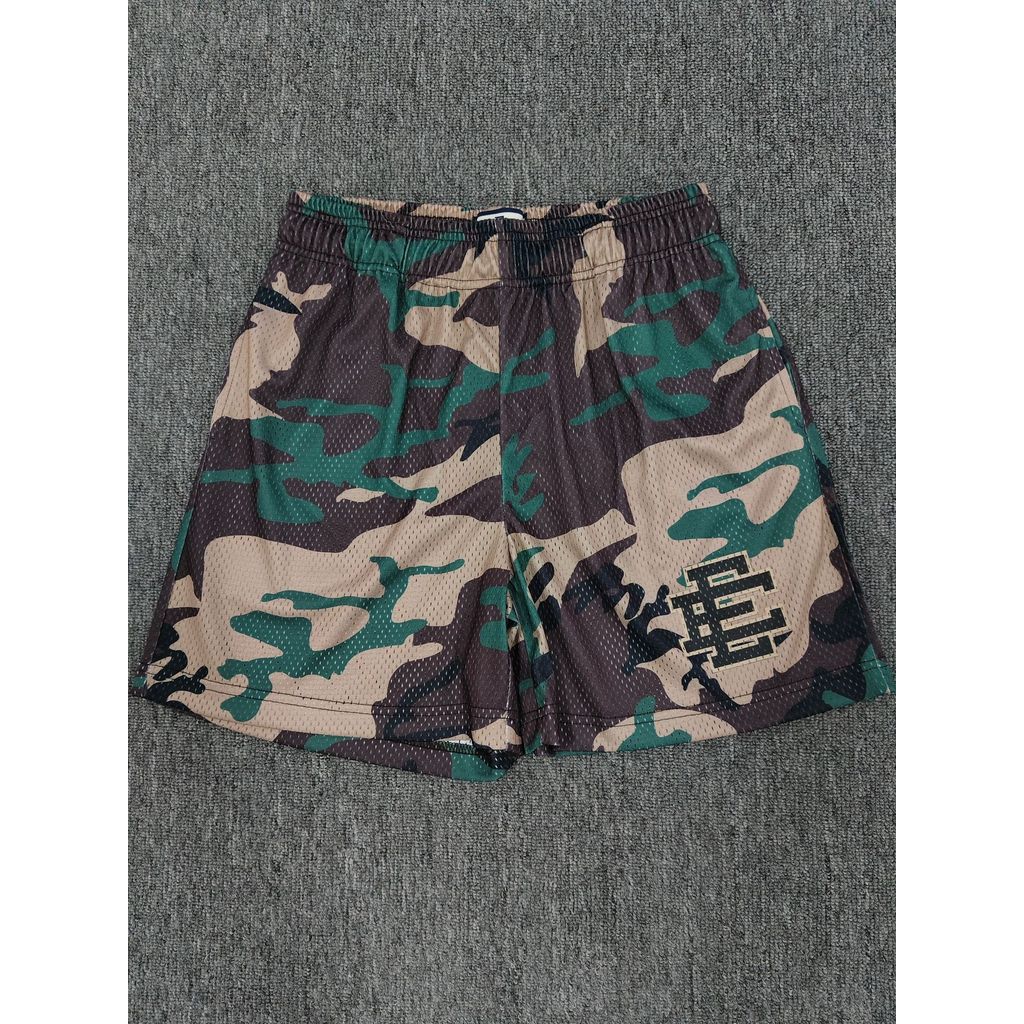 B6BV Eric Emanuel Camouflage-colored knee-length training running mesh quick-dry pants casual sports