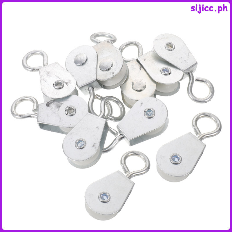 20 Chiếc Ròng Rọc Hợp Kim Bạc Mini Có Nhựa Để Nâng, Tự Động Hóa Và Kiểm Soát Nhà Kính Ngoài Trời sij