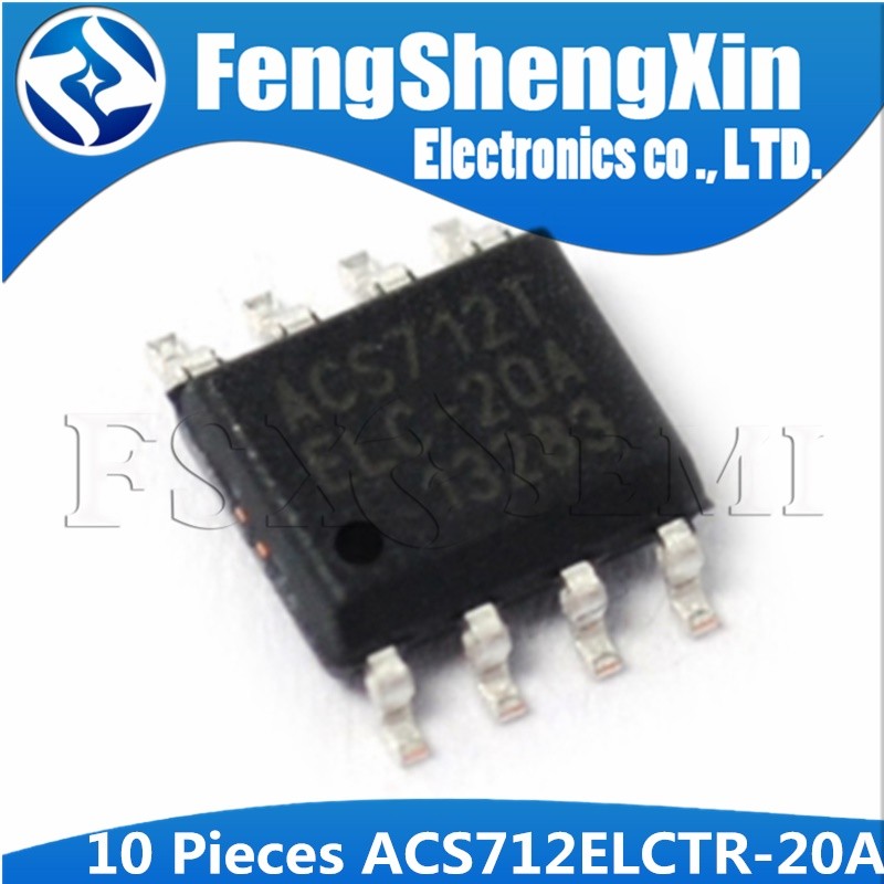 10 CÁI ACS712ELCTR-20A SOP-8 ACS712-20A ACS712T ACS712T ACS712TELC-20A ACS712 Tích hợp hoàn toàn, Cả