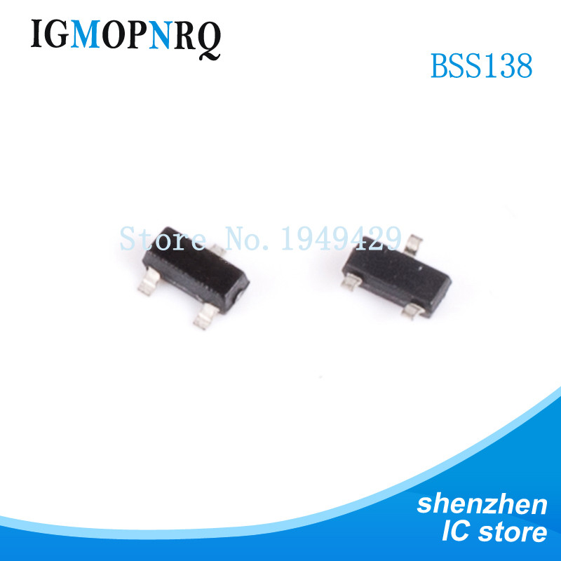 Bộ 50 BSS138LT1G SOT23 BSS138 MOSFET SMD J1 mới và IC
