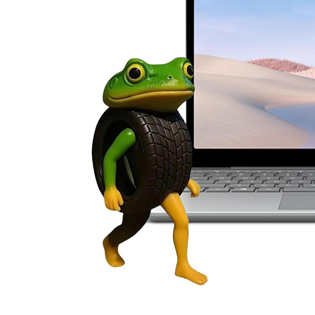 Small Animal Figurines 5.9 Inches Art Figurine Collectible Home Accent Novelty Decor for Living Room