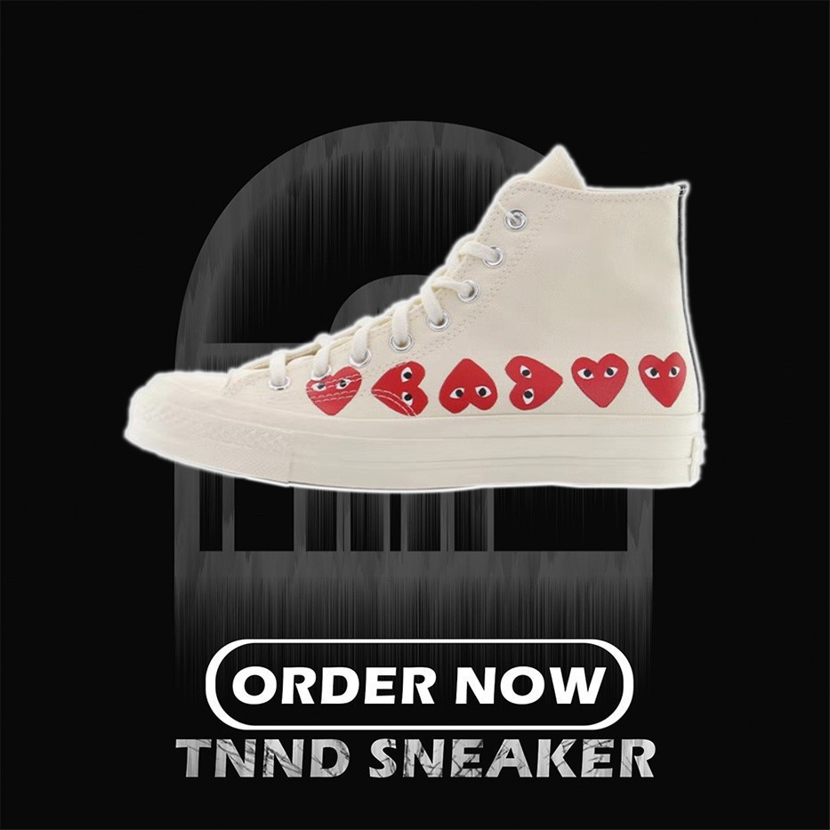 1970 Converse HIGH PLAY CDG NHƯ BOYS MULTI White Dayt OFF CAO CẤP NHẬP KHẨU