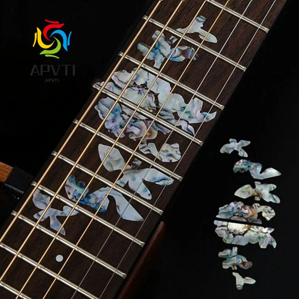 APVTI Cross Inlay Đề Can Siêu Mỏng Nhạc Cụ Guitar Inlay Miếng Dán Acoustic Guitar Điện Bass Fretboar