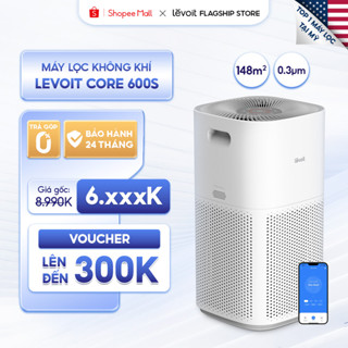 Máy Lọc Không Khí Levoit Core 600S 148m2 | Lọc bụi mịn - Đèn cảm biến chất lượng không khí - Hẹn giờ