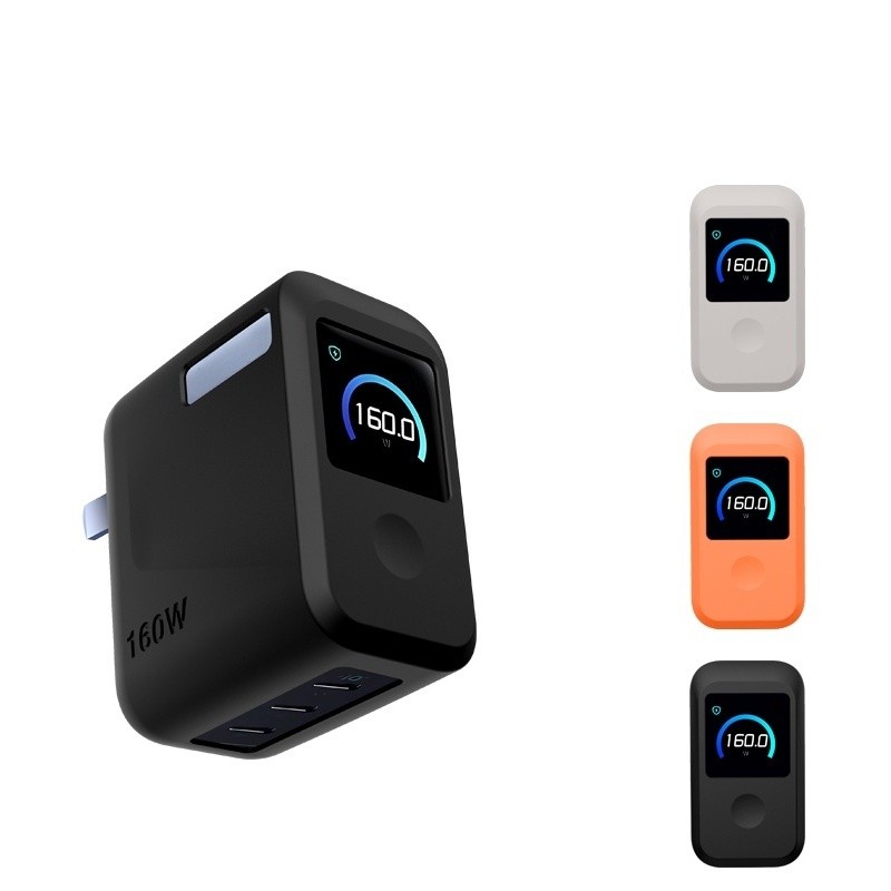 Cho Hộp Sạc Anker Prime 160W, Vỏ Bảo Vệ Silicon Cho Anker Prime 160W Bộ Sạc Màn Hình Thông Minh 3 Cổ