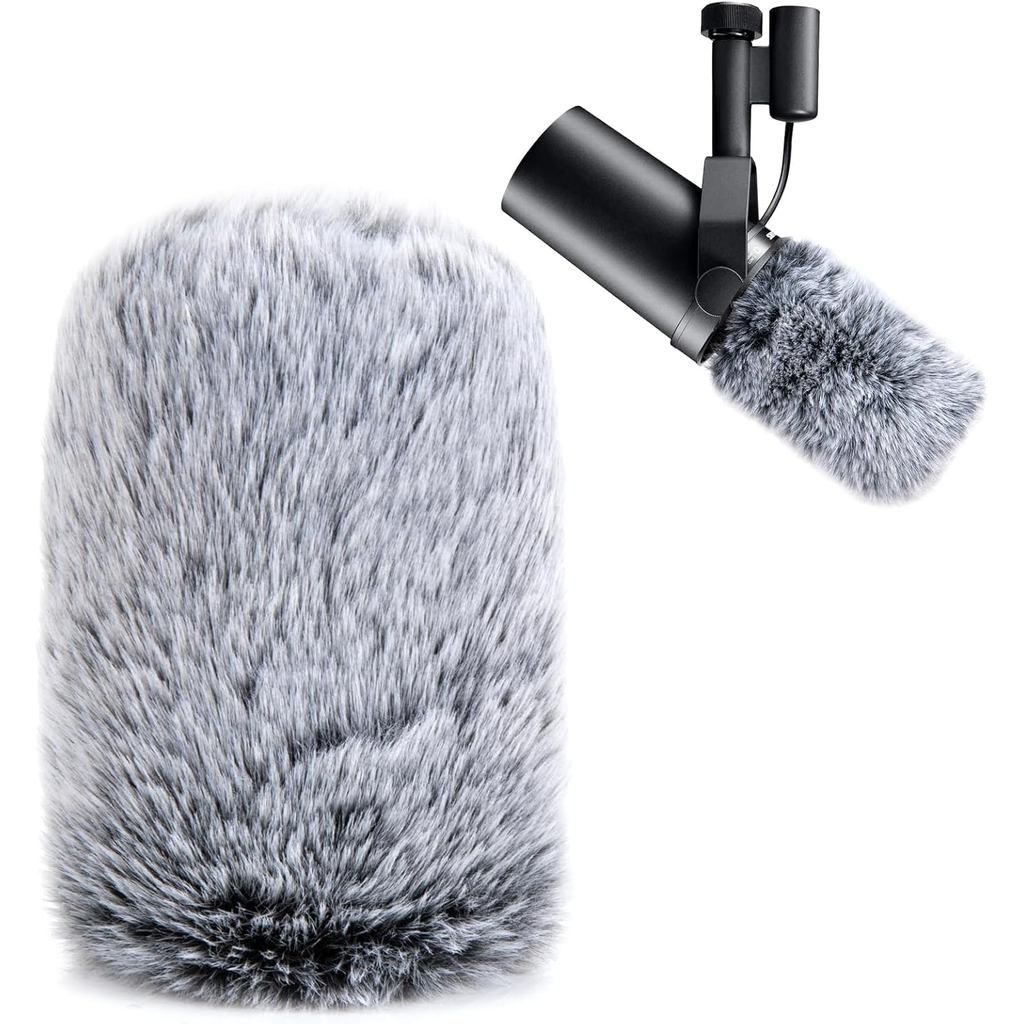 YOUSHARES SM7B Pop Filter cho Shure Mic, Muff kính chắn gió lông tương thích với Shure SM7B, SM7dB D