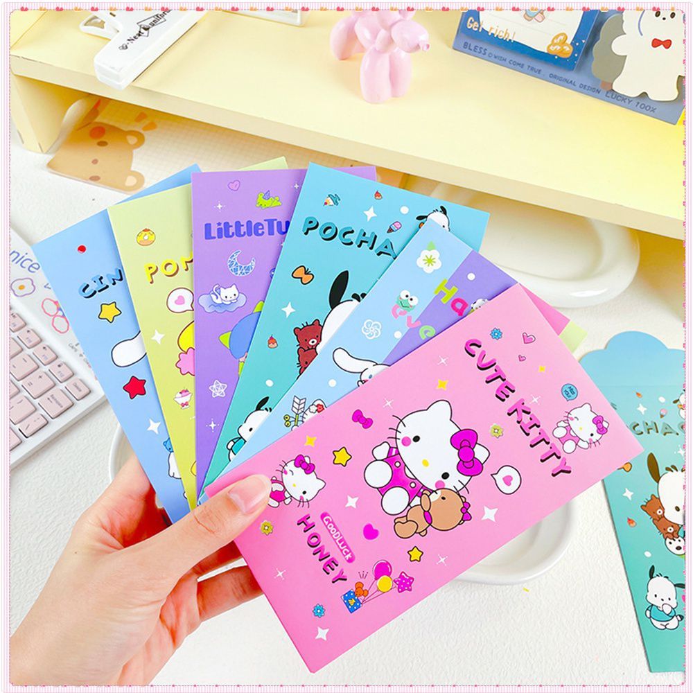 Phong bao lì xì hoạt hình trang trí Tết Nguyên Đán, Túi đựng lì xì 100 Nhân dân tệ, Phong bao lì xì 