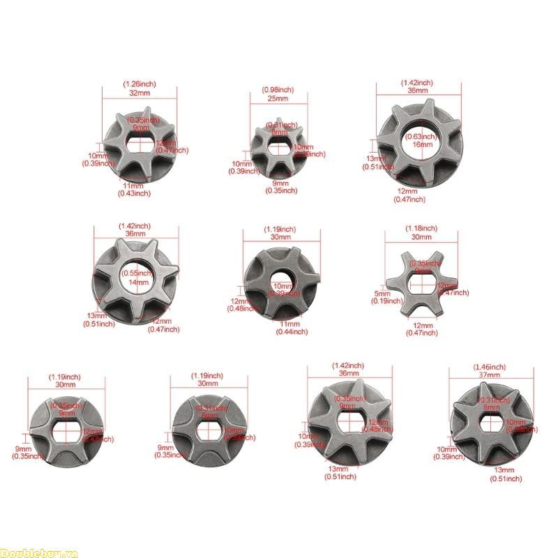 Doublebuy Cho 5016 6018 Gear Asterisk Xích Điện Cưa Xích Xích Xích Xích Bánh Xích