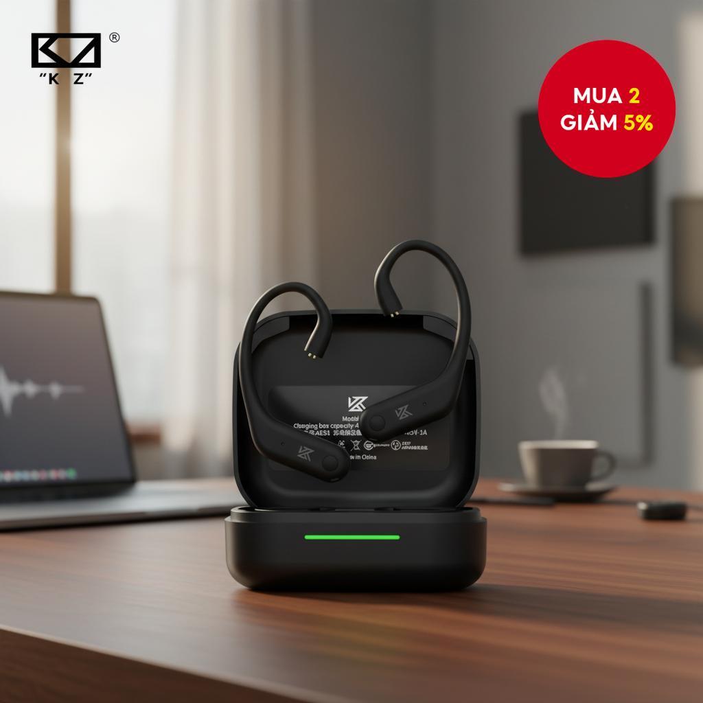 KZ AE01 - Tai nghe không dây có móc tai, Bluetooth 5.4, cáp và hộp sạc C PIN cho PR1PRO DQ6 ZVX EDXP