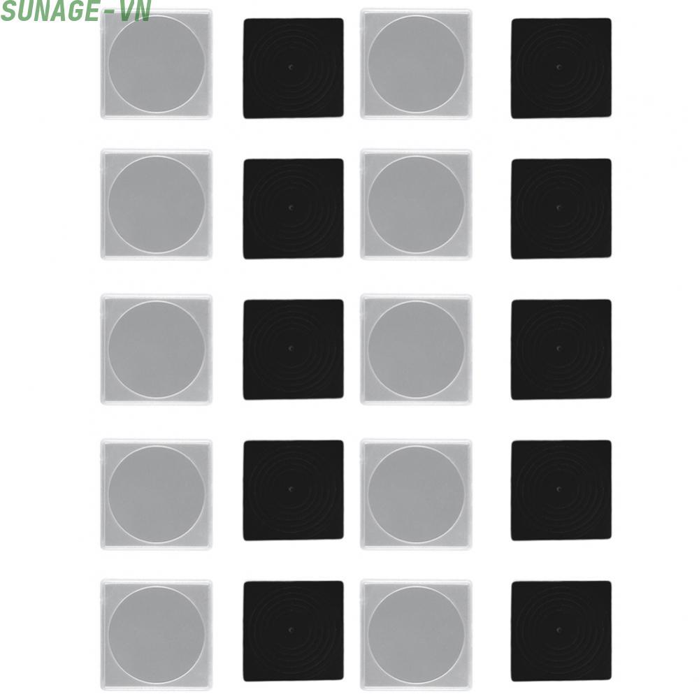 【SUNAGE】20pcs Square Coin Capsule Storage Box with Transparent Lid and Foam Liner Insert【HOT Fashion