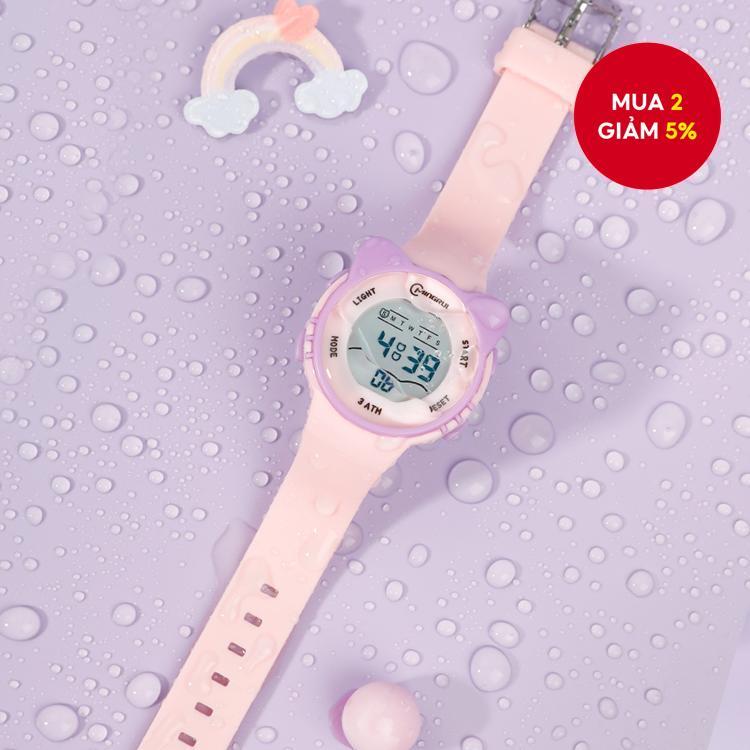 Đồng hồ điện tử chính hãng Mingrui dành cho bé gái Thanh thiếu niên, đa chức năng chống nước 30M có báo động Đồng hồ trẻ em